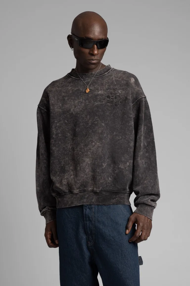 Sweatshirt Oversized cu Broderie Geometrică — imaginea 3