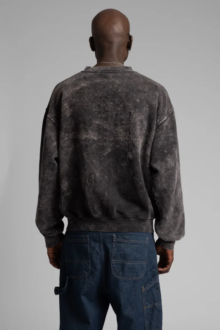 Sweatshirt Oversized cu Broderie Geometrică — imaginea 5