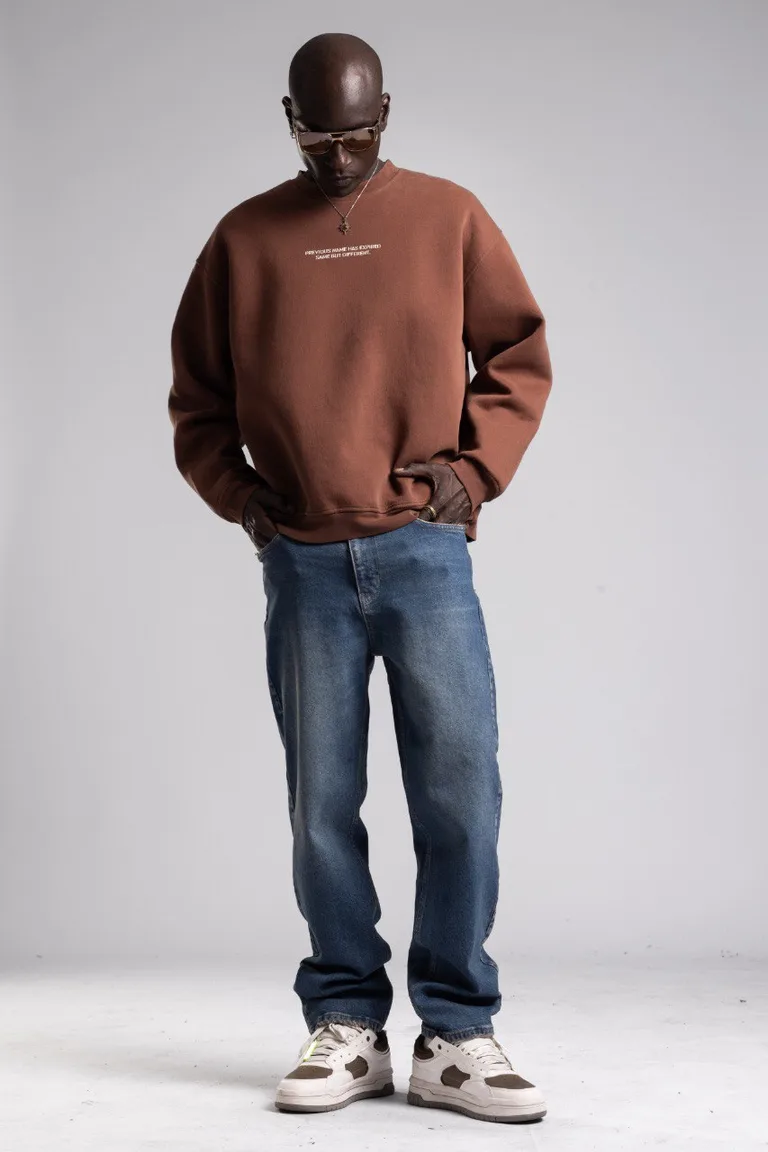 Bluză de Trening Imprimată cu Croială Oversize