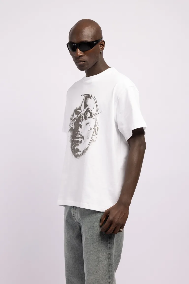 Tricou Imprimat Grafic cu Guler Rotund — imaginea 2