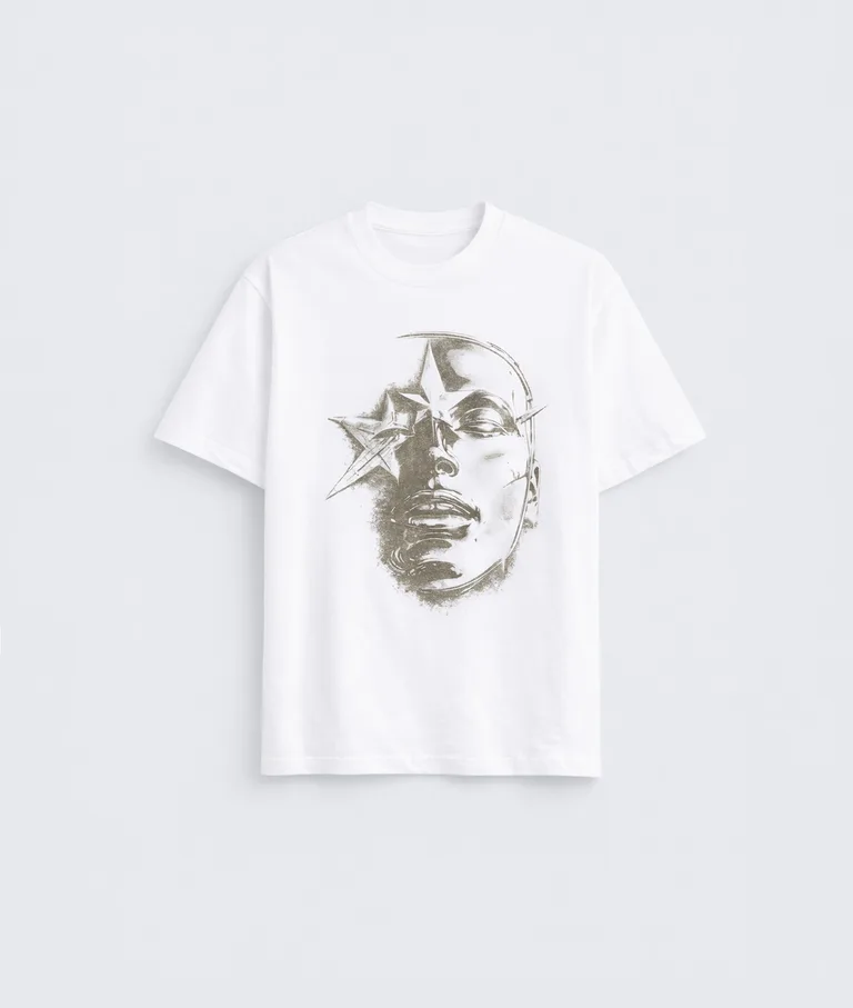 Tricou Imprimat Grafic cu Guler Rotund — imaginea 4