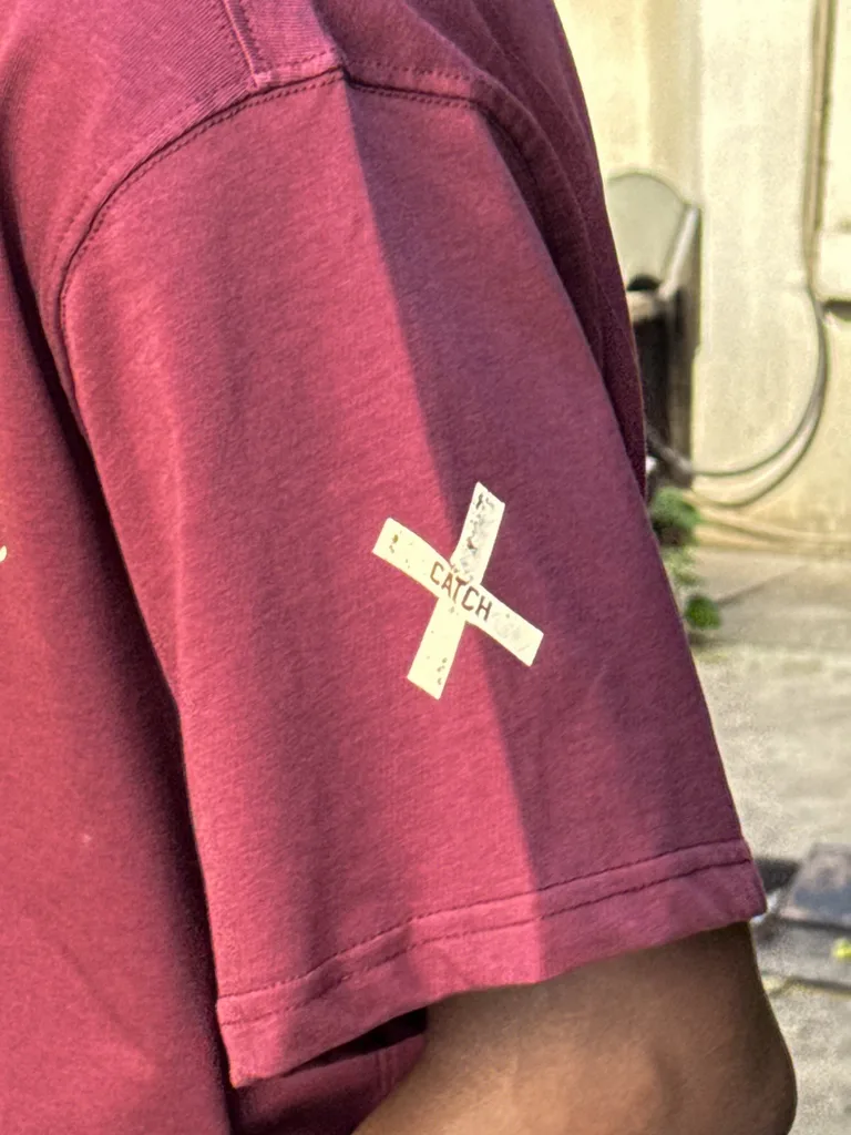 Tricou Imprimat Text cu Croială Lejeră — imaginea 3