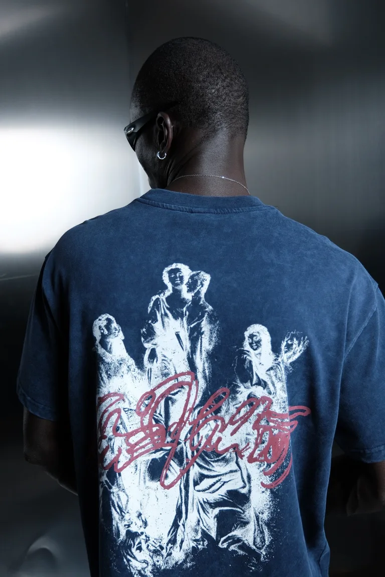 Tricou Lejer cu Guler Rotund și Imprimeu pe Spate — imaginea 4